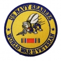 NAVY SEABEES WWII PATCH. 4" NAVY SEABEES WWII PATCH. 4"